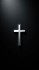 Obraz premium A close-up view of a crucifix with an artistic blend effect.