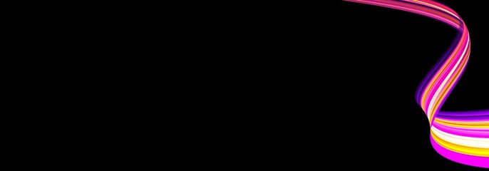 Horizontal abstract Web Banner design header with line light and black background for website design social media cover ads banner flyer invitation