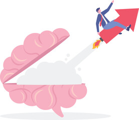 Social media illustration, business concept, web design

