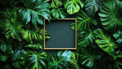 Monstera deliciosa leaves
