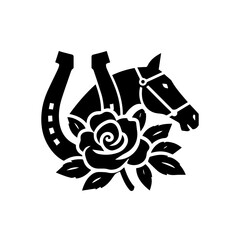 Kentucky Derby Horse Racing logo icon