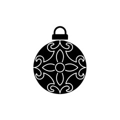 Fototapeta premium creative details Ornament Ball Icon Vector Illustration