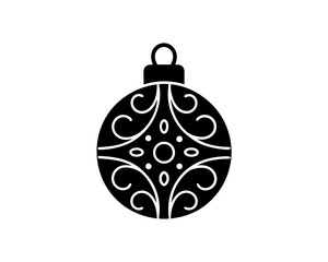 Fototapeta premium creative details Ornament Ball Icon Vector Illustration