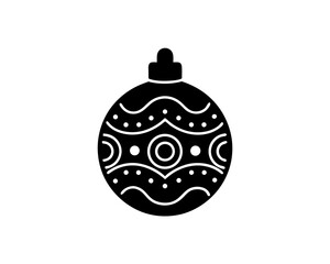 creative details Ornament Ball Icon Vector Illustration