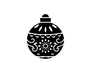 creative details Ornament Ball Icon Vector Illustration