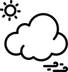 Wind Balloon Vector Icon Stock Illustration