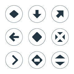 Minimal Arrow Icon Set Vector design.