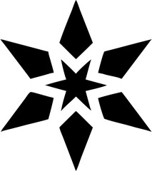 Fototapeta premium Premium Five-Pointed Star Symbol: Perfect for Ratings, Reviews, and Awards icon logo stars shiny 