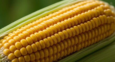 Grains of Yellow Corn in Sabugo