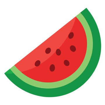 watermelon slice red green fruit clip art preview