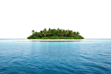 Tropical island paradise surrounded by tranquil blue waters perfect for beach holidays and relaxation getaways