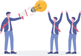 Social media illustration, business concept, web design

