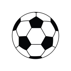 Fototapeta premium Football ball icon vector illustration. Soccer vector illustration of a ball. 