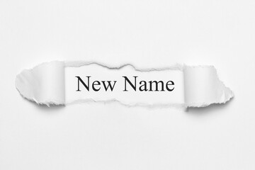 New Name	
