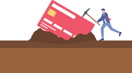 Social media illustration, business concept, web design

