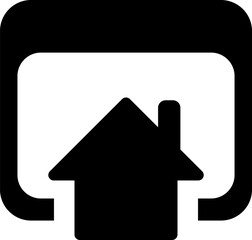 Rounded Filled House Web Icon