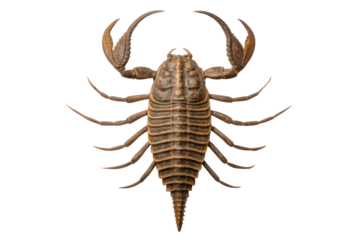 Exploring the unique features of a prehistoric creature with distinctive claws and segmented body