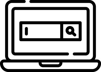 search Illustration on a white background 