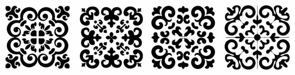 Ornamental Quartet: Four elegantly crafted.