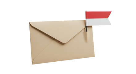 Isolated Envelope with Flag