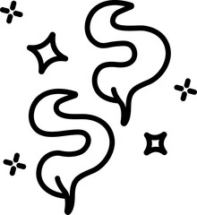 smoke Illustration on a white background   