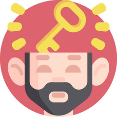 solution Illustration on a white background    