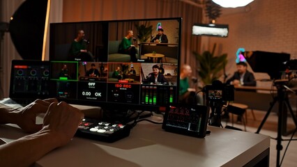 Professional Podcast Production with Multi-Camera Video Setup