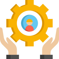 supporting Illustration on a white background     