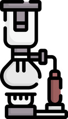 syphon Illustration on a white background   
