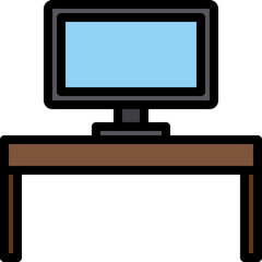 table Illustration on a white background    