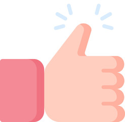 thumbs up (2) Illustration on a white background     
