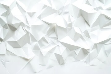 Abstract geometric pattern of white triangles