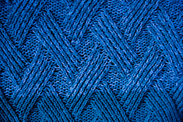 The soft and cozy texture of the knitted product. Hand or machine knitting, needlework, sweaters, knitwear.