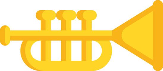trumpet (2) Illustration on a white background     
