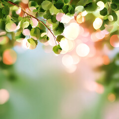 Obraz premium spring bokeh light