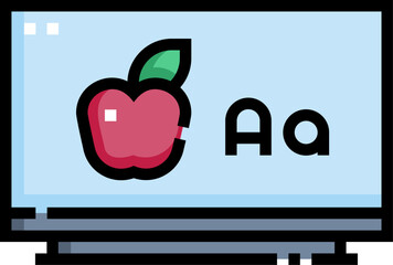 tv Illustration on a white background    