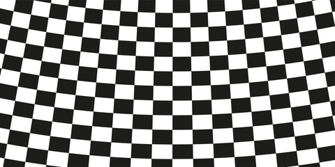 Obraz premium Black and white checkered pattern, Checkerboard seamless pattern