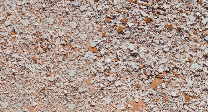 Textured image of crushed eggshells - Powered by Adobe