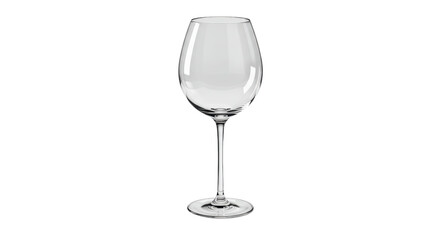 Isolated Empty Wine Glass