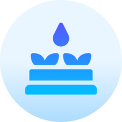 watering Illustration on a white background  