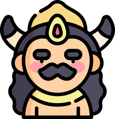 yama Illustration on a white background    