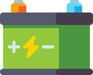 accumulator Illustration on a white background   