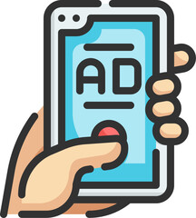 advertising Illustration on a white background    