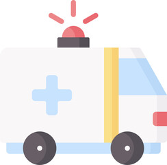 ambulance Illustration on a white background   