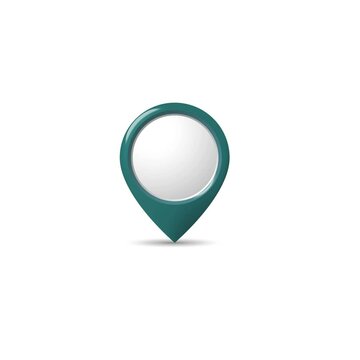 Green pinpoint. map address location pointer symbol