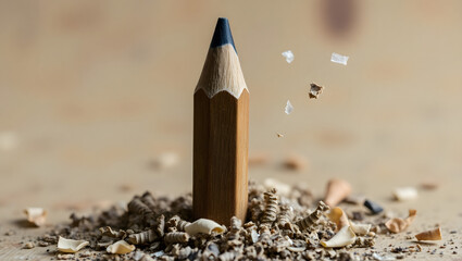 Worn Graphite Pencil A Study in Texture and Time