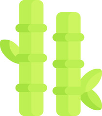 bamboo Illustration on a white background    