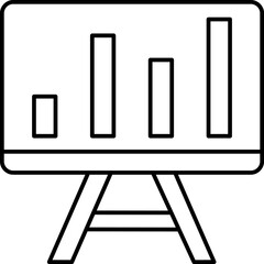 bar chart Illustration on a white background     