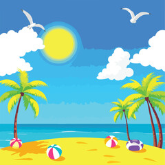 Obraz premium tropical beach background