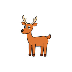 Fototapeta premium reindeer with red nose